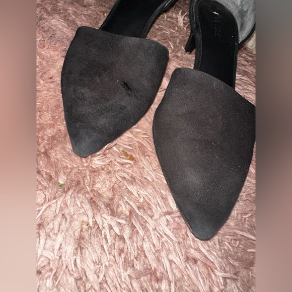 Vince Black suede Women's pointed kitten Heels 8 formal office - Picture 6 of 15